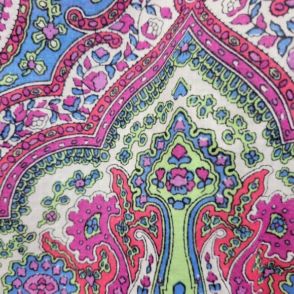 Talbots Floral And Paisley Light Weight Button Shirt Size Medium Petite - Picture 6 of 12